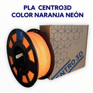 Filamento de impresion 3D PLA Centro 3D Naranja neon
